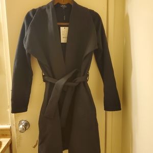 Black trench coat, new never been worn. Women's size xxs